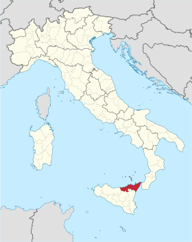 Pozicija Metropolitanskog grada Messine u Italiji