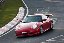 פורשה 996 GT3 (אחרי מתיחת פנים) קדמית.