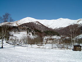 Vue du Monte San Primo en hiver.