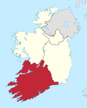Localisation de Cork en Irlande