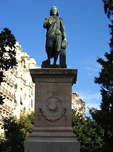 Estatua de Murillo en Madrid.