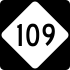 North Carolina Highway 109 marker