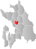 Kart over Gjerdrum