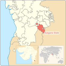 Nasik Agency Surgana State during British India.svg