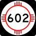 State Road 602 marker