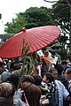 秋季神事有賀祭での有賀神社ご神体（虫切り神事）