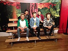 Waxwork of One Direction at Madame Tussauds, London One Direction figures at Madame Tussauds London (33783672342).jpg