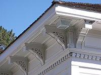 Ornamentation on Dixie schoolhouse