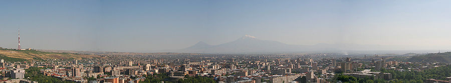 Panorama arménského hlavního města Jerevanu