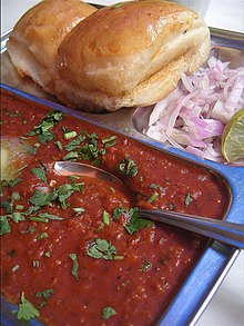 cheese pav bhaji