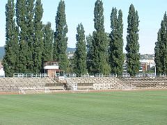 A jelenleg megyei 1. osztályban szereplő PVSK Stadion