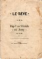 Eune pièche Le Rêve, ou Rip Van Winkle en Jerry (probabliément d'1911)