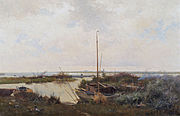 Rivierlandschap bij Giethoorn (1882), Museum Gouda