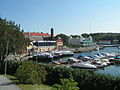 Blick auf den Südhafen von Strömstad