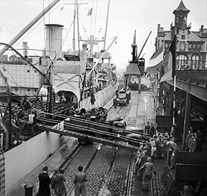 Ship standing at quayside