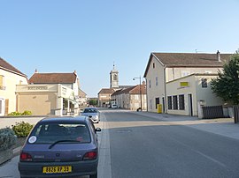 The main road in Saint-Aubin