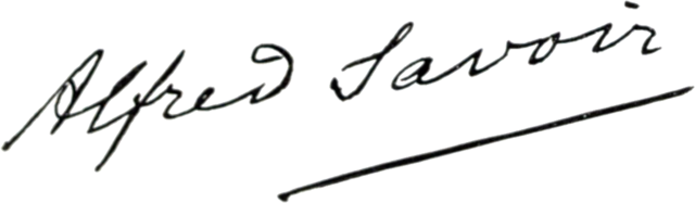 signature d'Alfred Savoir