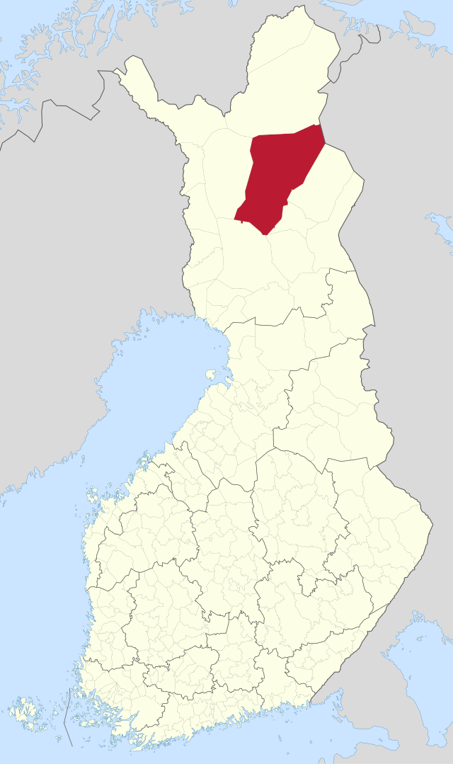 索丹屈莱在芬兰的位置