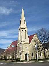 St. John's Episcopal Church, Montgomery. The Secession Convention of Southern Churches was held here in 1861. St. John's Episcopal Montgomery Feb 2012 02.jpg