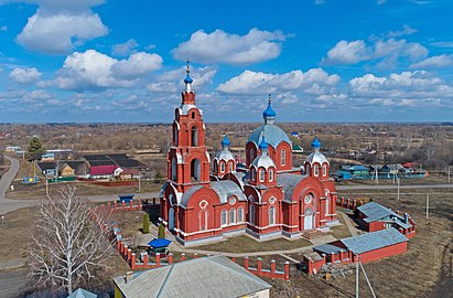 Церковь Михаила Архангела в Старосеславино — характерный для Тамбовщины монументальный неовизантийский стиль