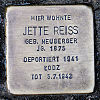 Stolperstein Wolfsgangstr. 41 Reiss Jette