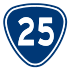 Provincial Highway 25 shield}}