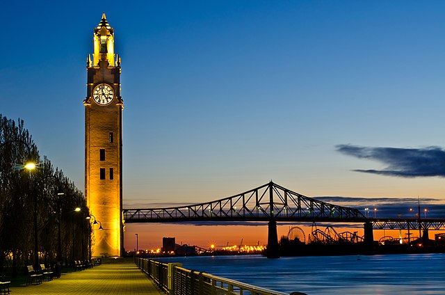 5th place:  A view of the Clock Tower in the Old Port of Montréal at sunrise, by Michael Vesia