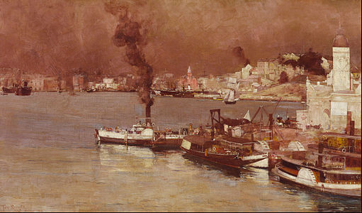 An autumn morning, Milson's Point, Sydney, 1888, Art Gallery of New South Wales