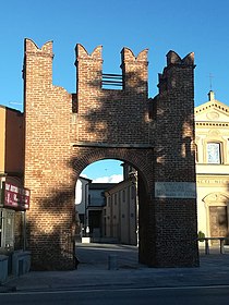 La porta del Parco di Torre del Mangano.