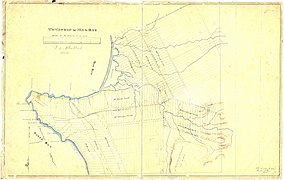 Canton de Malbaie, 1852 (Le nord est en bas.)