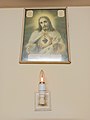 Traditional Irish sacred heart lamp. Tipperary. Front with Portrait.jpg