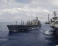 John Ericsson refueling aircraft carrier USS Nimitz (CVN-68) in September 2009.