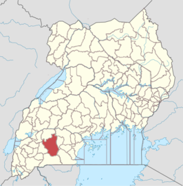 Kaart van Kiruhura