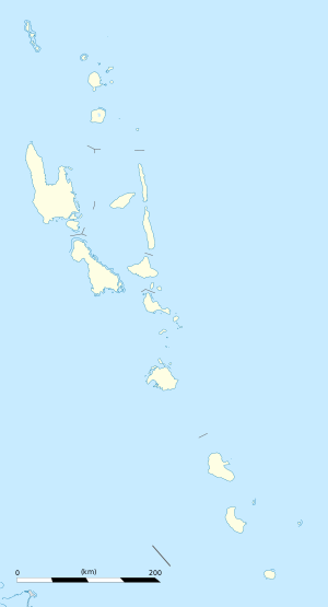 Vila på en karta över Vanuatu