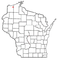 Location of the Town of Brule, Wisconsin