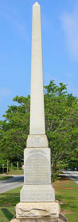 Obelisk rest till minne av Johann Andreas Wagener.