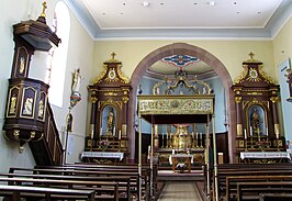 Interieur van de kerk