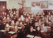 Školní rok 1929 v Libochovanech (farář Henr. Franz)