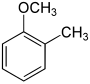 Struktur von 2-Methylanisol