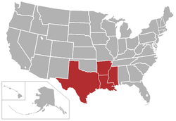 American Southwest Conference locations