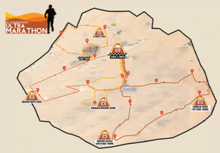 Al Marmoom Ultramarathon 270km map