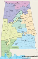 Алабама, 7 округів