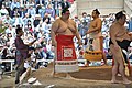 靖国神社奉納大相撲 土俵入り（2017年4月17日撮影）