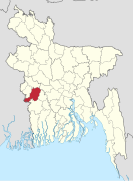 Kaart van Jhenaidah