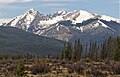 Baker Mountain (left), Mount Stratus (center), Green Knoll (right)