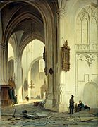 教会の堂内 (1844)