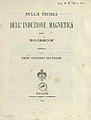 Sulla teoria dell'induzione magnetica secondo Poisson, 1884