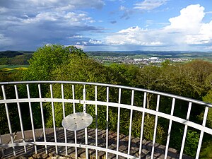 Aussicht vom Bergfried auf Allendorf