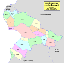 Location of Berkovići