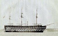 Intrépide (1864) as the school ship Borda